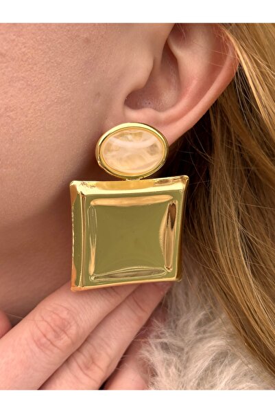 Charmist Steel Beige Earrings