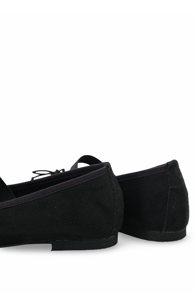 Riccon Elara Pia Orthopedic Women's Ballerinas 0012101 Black Suede