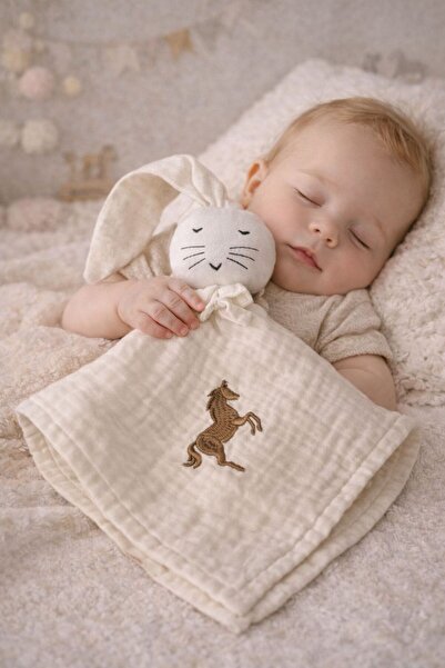 Tly Home Textiles %100 Pamuk Müslin Uyku Arkadaşı, Omuz Örtüsü ve Fular Önlük...