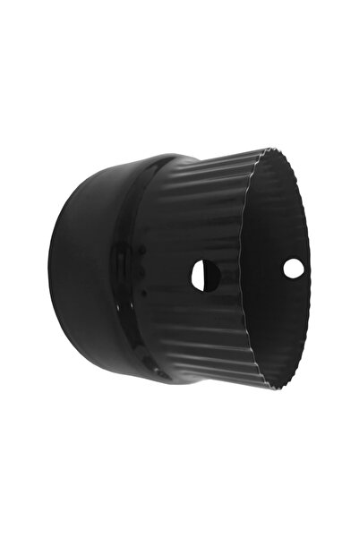 regata Enamelled Stove Flue Pipe Reducer 130-120 mm Black