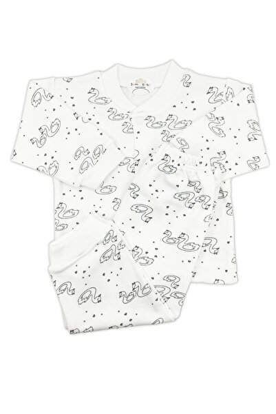 Sema Baby Cute Swan Baby Pajama Set 0-3 Months
