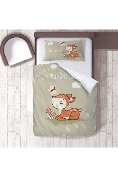 instababyrooms Children's Room Cotton Lu Duvet Cover Set Bed Sheet Sız Orman ...