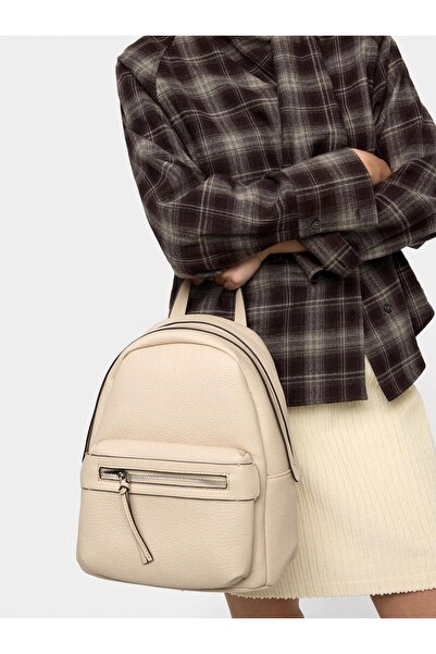 PARFOIS Kadın Deri Efektli Basic Sırt Çantası