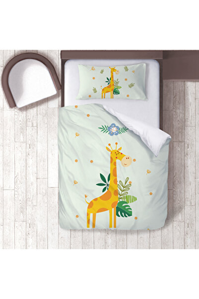 instababyrooms غرفة الأطفال قطن لو طقم غطاء لحاف ملاءة سرير سيز زيرافا، حيوان...