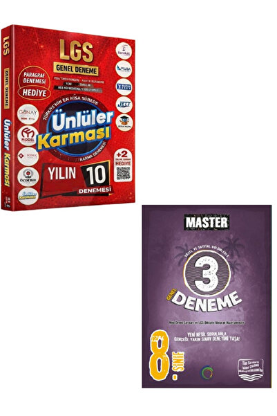 Efsane Yayınları 8.Sınıf Ünlüler Karması LGS 10 Genel Deneme + 8.Sınıf Okyanu...