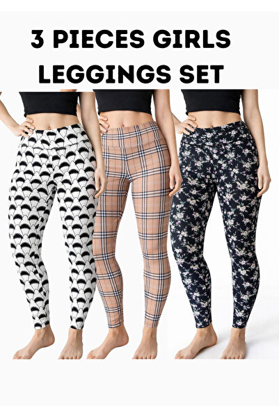 mothers dream 3 Pieces Girls Leggings Set