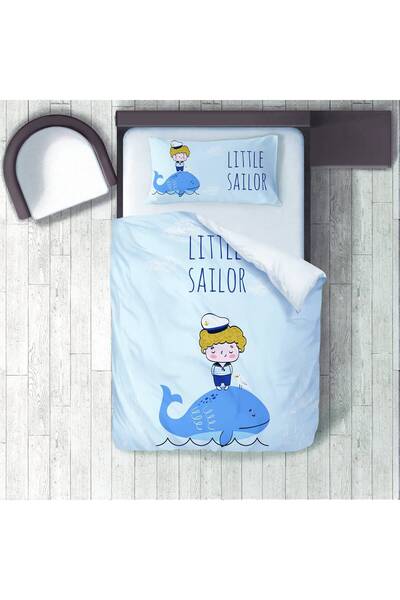 instababyrooms Children's Room Cotton Lu Duvet Cover Set Bed Sheet Sız Denizc...
