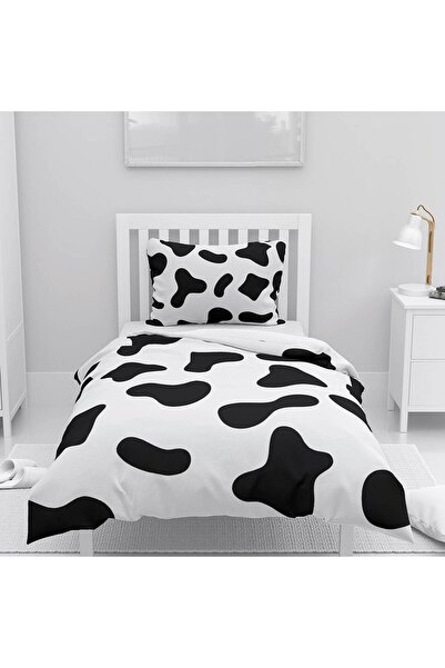 instababyrooms غرفة الأطفال قطن lu طقم غطاء لحاف ملاءة سرير بنمط بقرة