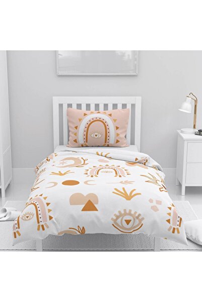 instababyrooms غرفة الأطفال قطن لوج طقم غطاء لحاف ملاءة سرير سيز آي آي آي رينبو