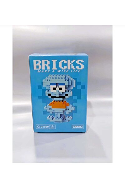 BTİCARET Bricks Squidward Karakter Figürü Mini Yapı Blok Seti – Çizgi Film Ko...