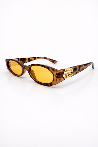 CLAREX Rio Uv400 Leopard Frame Orange Glass Protection Women's Sunglasses