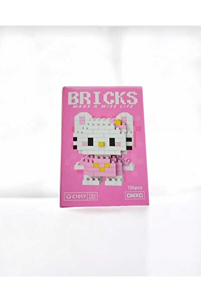 BTİCARET Bricks Hello Kitty Pembe Karakter Figürü Mini Yapı Blok Seti – Sanri...