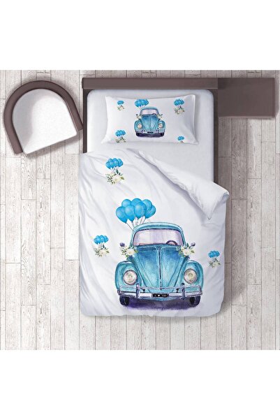 instababyrooms Children's Room Cotton Lu Duvet Cover Set Bed Sheet Sız Araba