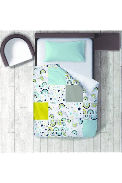 instababyrooms غرفة الأطفال قطن لوج <ن> <ن2> سيز رينبو رقم 50031