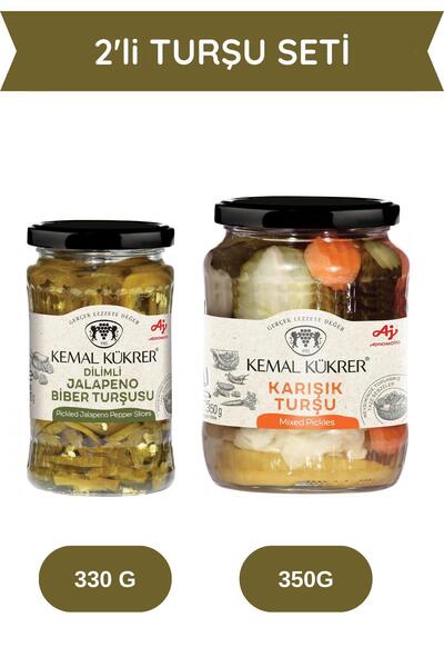 Kemal Kükrer 2'li Turşu Seti Jalapeno & Karışık Turşu