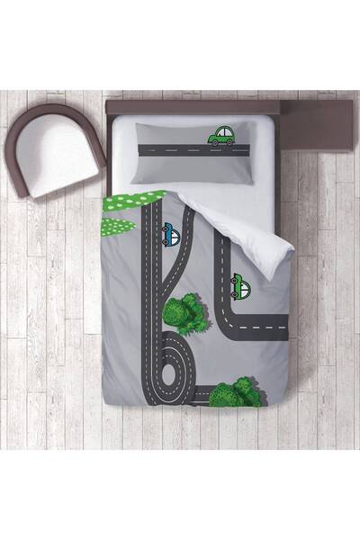 instababyrooms Children's Room Cotton Lu Duvet Cover Set Bed Sheet Sız Yollar...