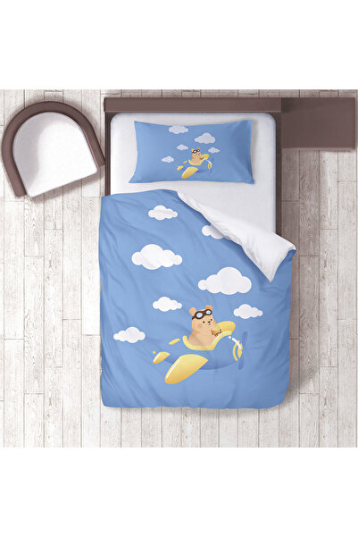 instababyrooms Children's Room Cotton Lu Duvet Cover Set Bed Sheet Sız Pilot ...