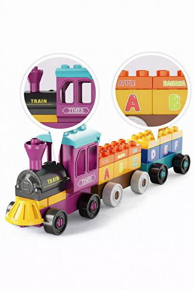 OEM Set of 34 Building Blocks Domino Train Automatic Compatible with LEGO DUP...