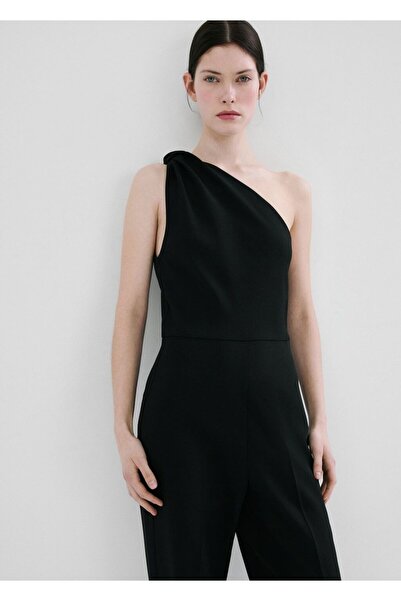 MANGO Woman Uzun düğüm detaylı tulum