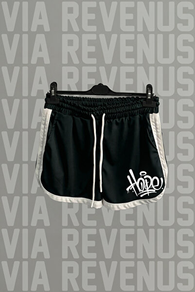 Vordevia Hope Printed Women's Sports Running and Fitness Shorts with Side Str...