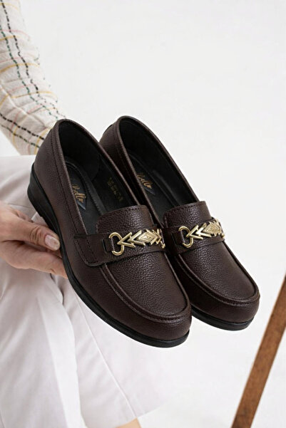 STOCON Ženske Baletanke Chain Sa kopčom Bitter Brown Mother Baletanke i Stiln...