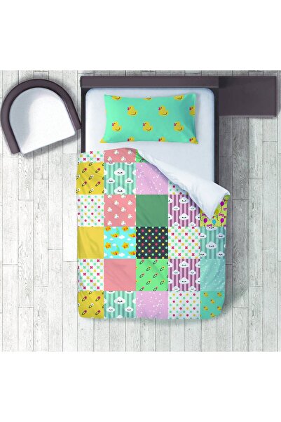 instababyrooms Children's Room Cotton Lu Duvet Cover Set Bed Sheet Sız Ördek