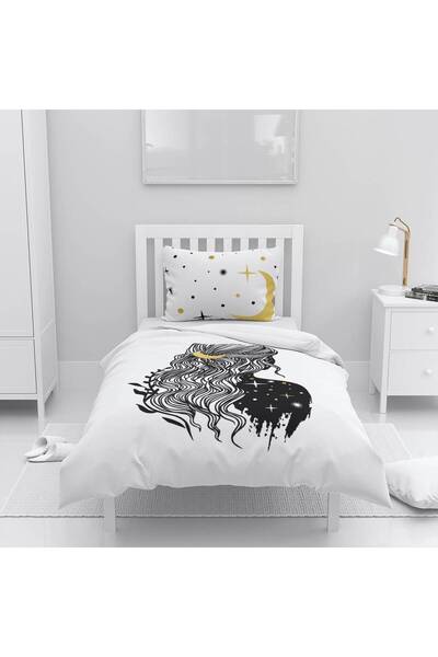 instababyrooms Children's Room Cotton Lu Duvet Cover Set Bed Sheet Sız Yıldız...