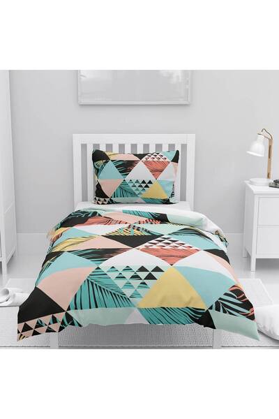 instababyrooms غرفة الأطفال قطن لوج <ن ملاءة سرير سيز تروبيكال جيومتريك