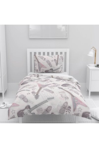 instababyrooms Children's Room Cotton Lu Duvet Cover Set Bed Sheet Sız Rock M...