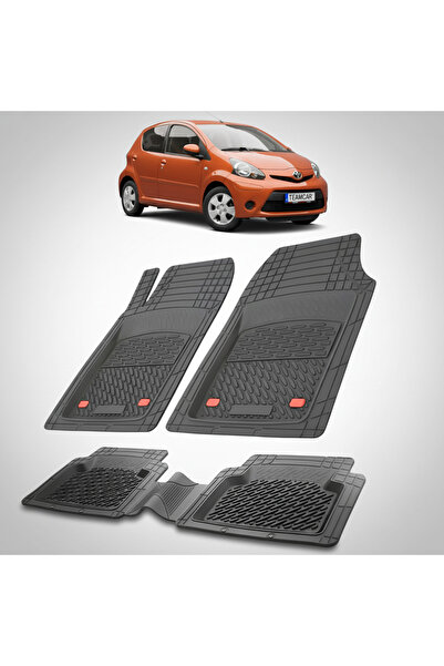 TEAMCAR Πατάκια δαπέδου Toyota Aygo AB10 Συμβατά Hatchback 2012-2014 | Μαύρα