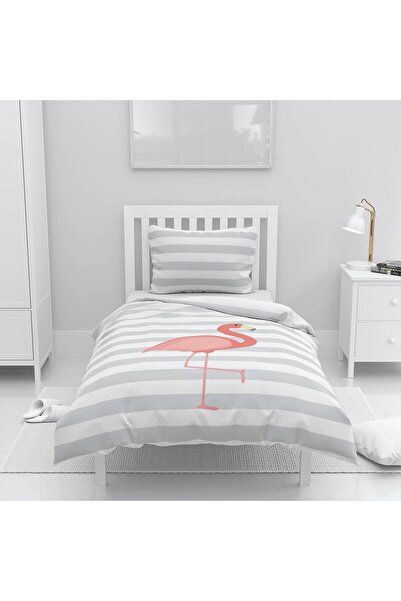 instababyrooms غرفة الأطفال قطن لوج طقم غطاء لحاف ملاءة سرير سيز فلامينجو رقم...