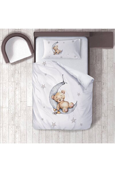 instababyrooms غرفة الأطفال قطن لوج <ن-1> <ن-2> مع دمية دب نائم وقمر