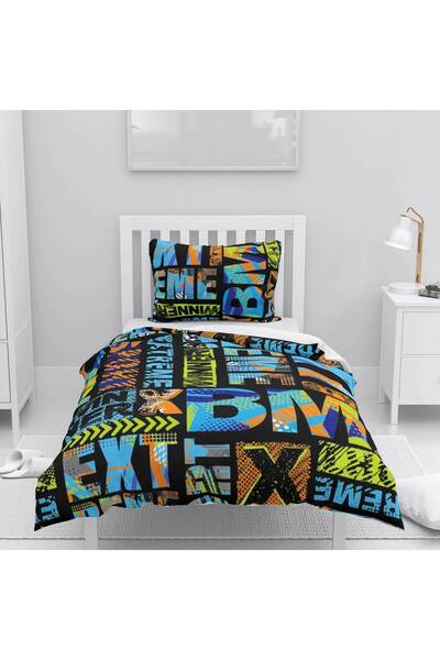 instababyrooms غرفة الأطفال قطن لو طقم غطاء لحاف ملاءة سرير سيز BMX، رياضات م...