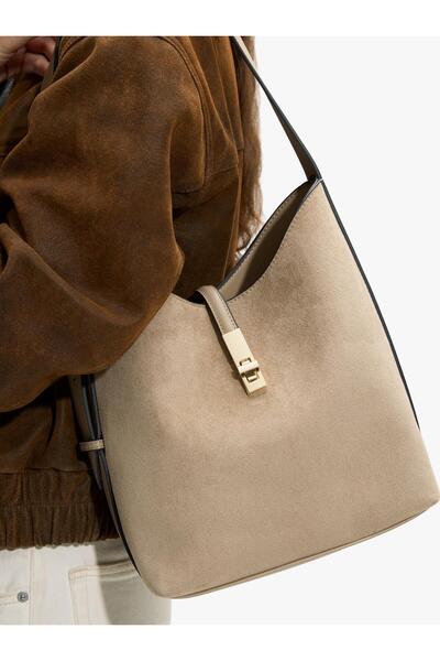 PARFOIS Kadın Deri Efektli Omuz Çantası