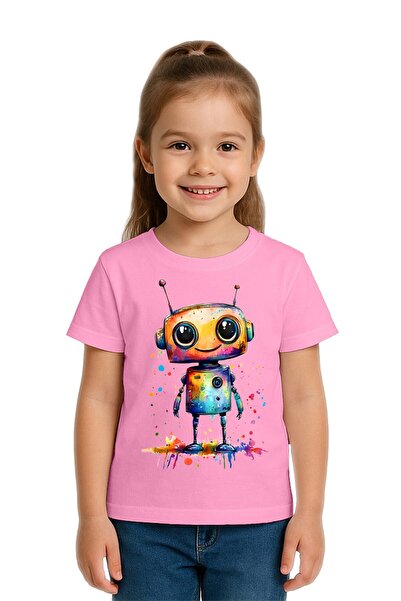 SEDİRLİ Tricou unisex pentru copii Robot cu imprimeu bumbac moale țesături în...