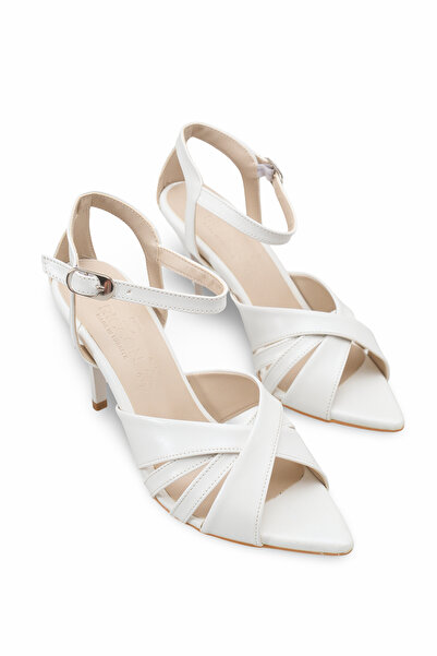 Riccon Women's Heeled Shoes 0012610 White Rustic