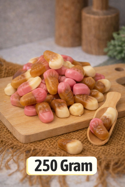 ÜLKÜ KURUYEMİŞ (250 GR) Dondurma Aromalı Yumuşak Jelibon