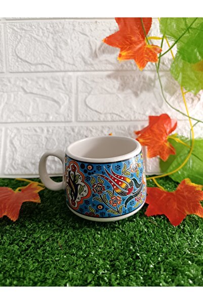 Home Anatolian Porcelain Patterned Ceramic Coffee Cup