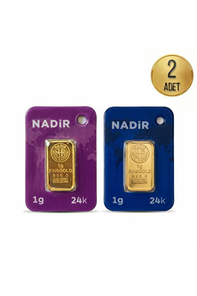 JEWELAi 1 Gram Külçe Altın (2 Adet) 995 Saflık Sertifikalı
