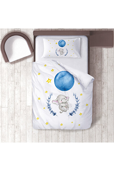 instababyrooms Children's Room Cotton Lu Duvet Cover Set Bed Sheet Sız Fil No...