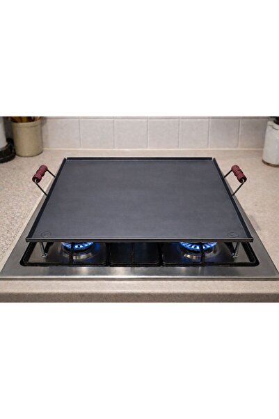 Karahisarlı Metal Ocak Üstü Kare Sac, Yufka, Gözleme ve Katmer Sacı –1,5 mm K...