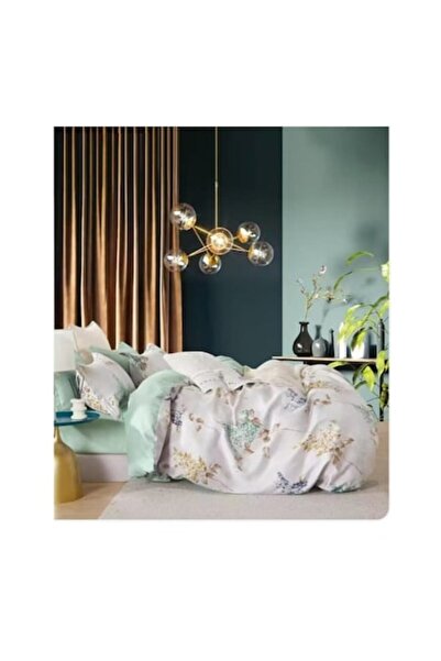 MASHASHOP Bed Linen Set, 6 Pieces, Satin Cotton, Elastic Sheet, Printed Desig...