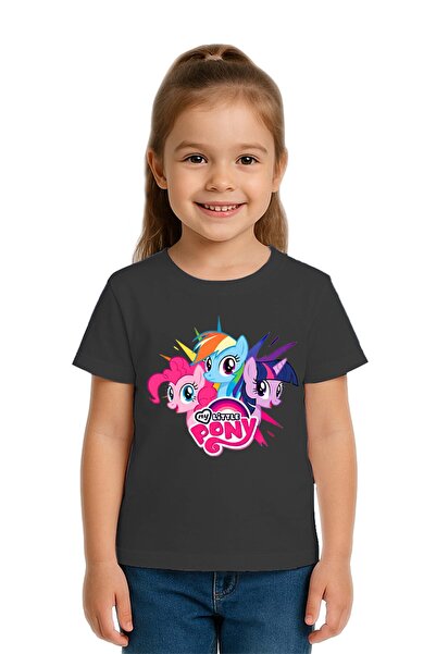 SEDİRLİ Tricou unisex pentru copii My Little Pony cu imprimeu bumbac bucăți d...