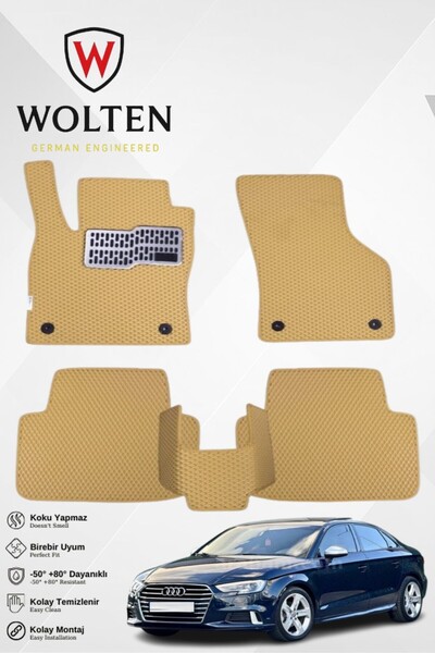 w wolten german engineered AUDİ-A3-SEDAN-(2013-2020) İÇİN EVA İÇ PASPAS TAKIM...