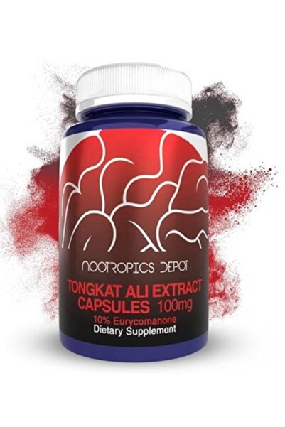 Nootropics Depot مستخلص تونجكاتالي، 100 مجم، يوريكوما لونجيفوليا، 60 كبسولة