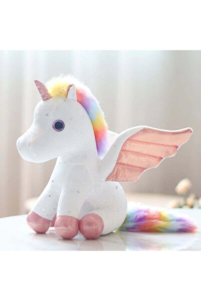 OEM Plush Pink Winged Unicorn 37cm - Soft Cuddly Toy