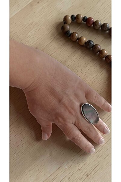 SUGÜLİNSHOP & HANDMADE JEWELRY خاتم نسائي قابل للتعديل من الفولاذ المقاوم للص...