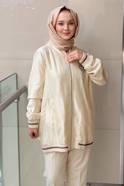 Nuss Pul Payet İşlemeli Tiko Kombinli Kap