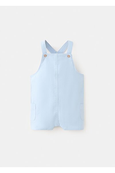 MANGO Baby Pamuklu kısa tulum