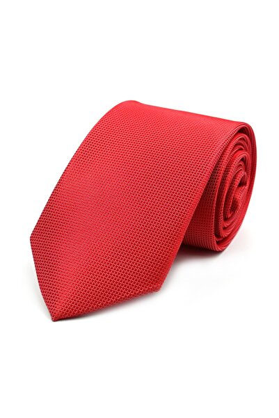 Sade Kravat Soft Red Shiny Plain 33219 Red